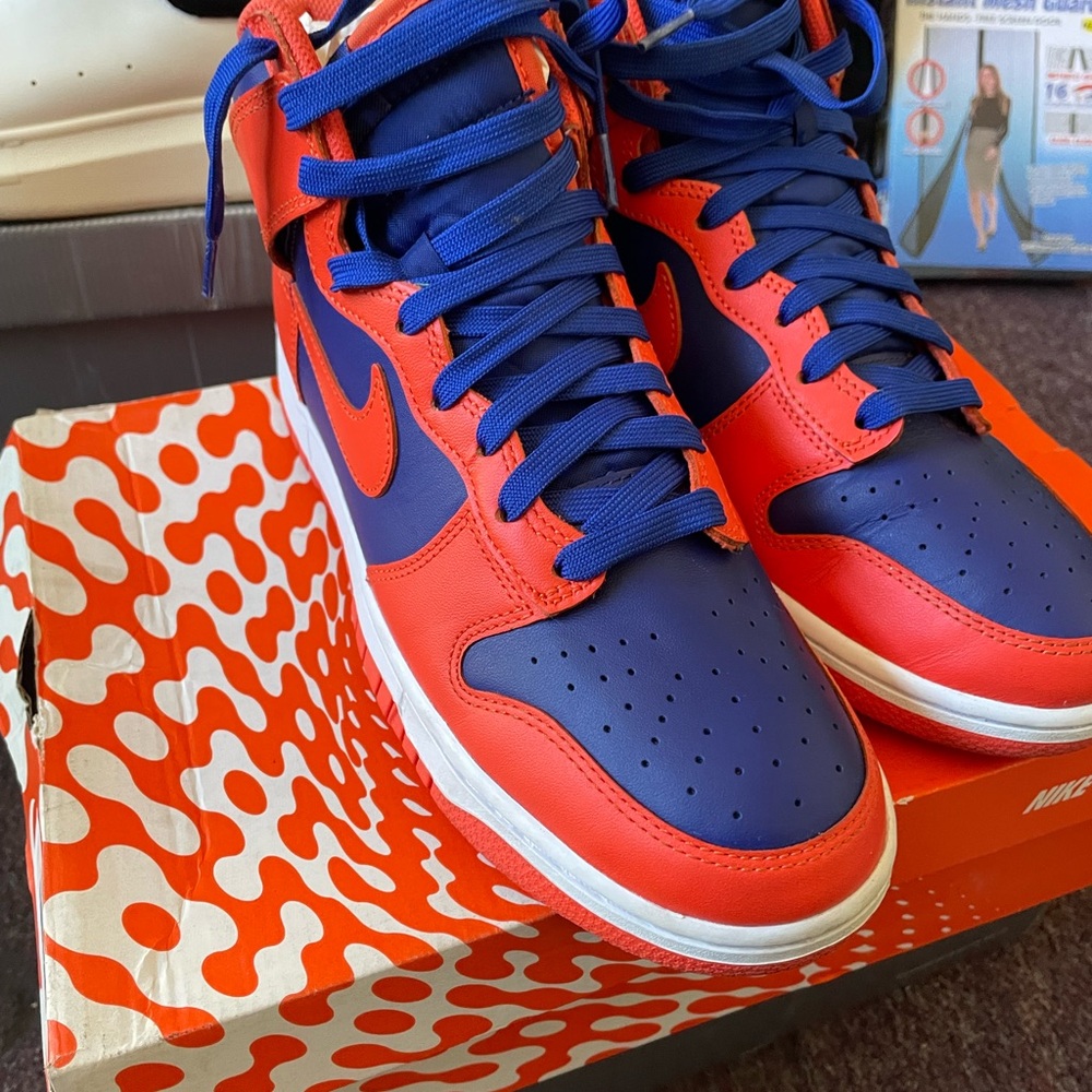 Nike Blue and Red Sneakers